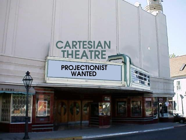 Cartesian theatre: projectionist wanted
