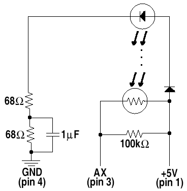 circuit diagram for response box