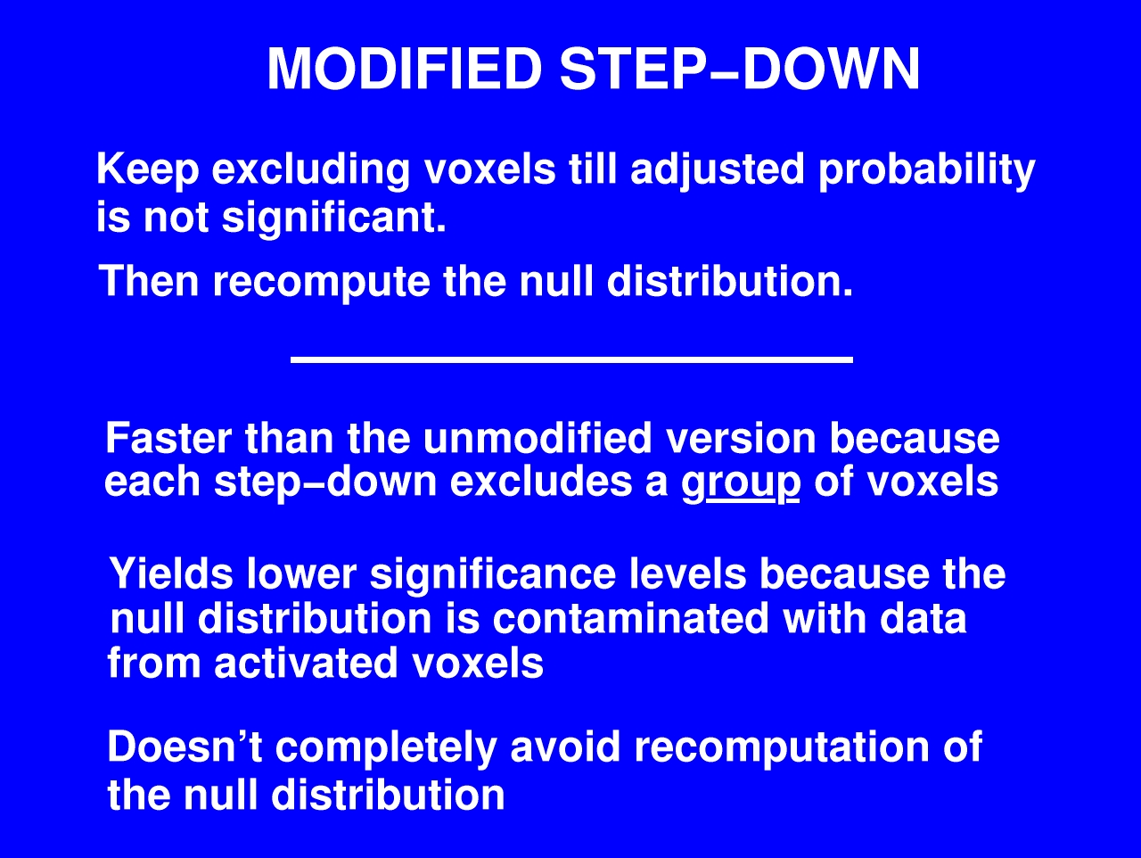 modified step-down