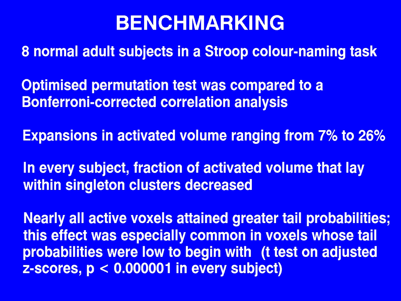 benchmarks